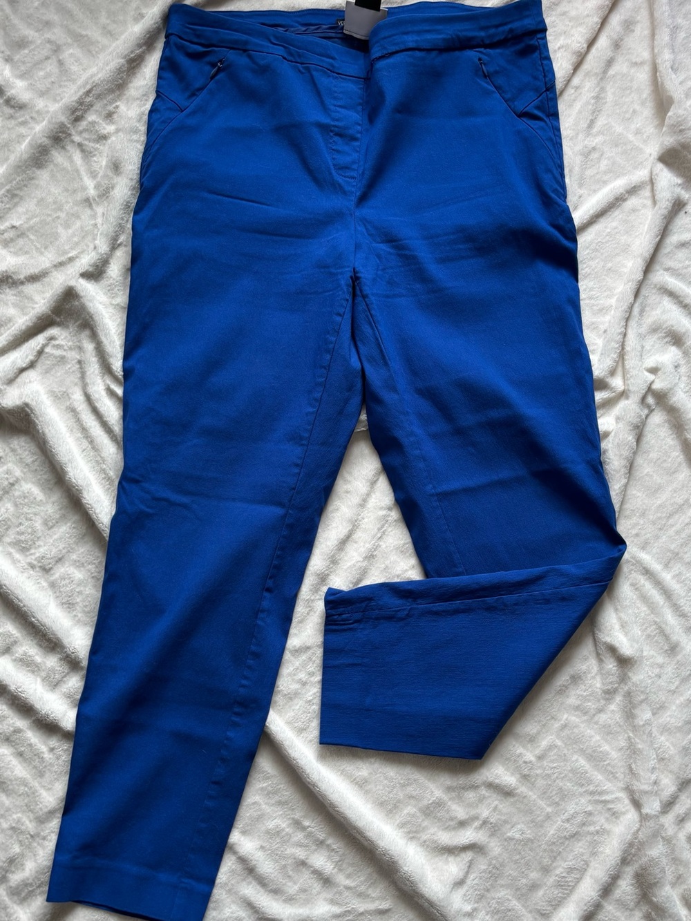 Michel Studio Alexa Royal Blue Ankle Dress Pants - Size 16